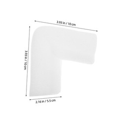 8Pcs White Soft Foam Edge Protectors for Furniture Safe Corner Cushioning