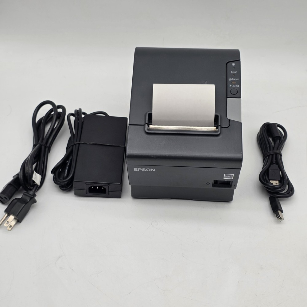 Epson TM-T88V M244A Compact POS Thermal Receipt Printer USB Parallel W/ ADAPTER