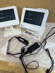 2 CLOVER Mini 2nd Generation C302U Credit Card Reader POS System PASSWORD LOCKED