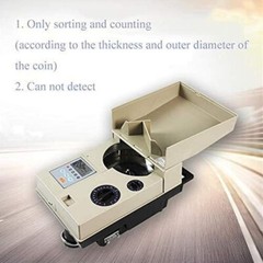Coin Sort Machine Electronic Coin Counter with Smart Control Panel 1200Coins/Min