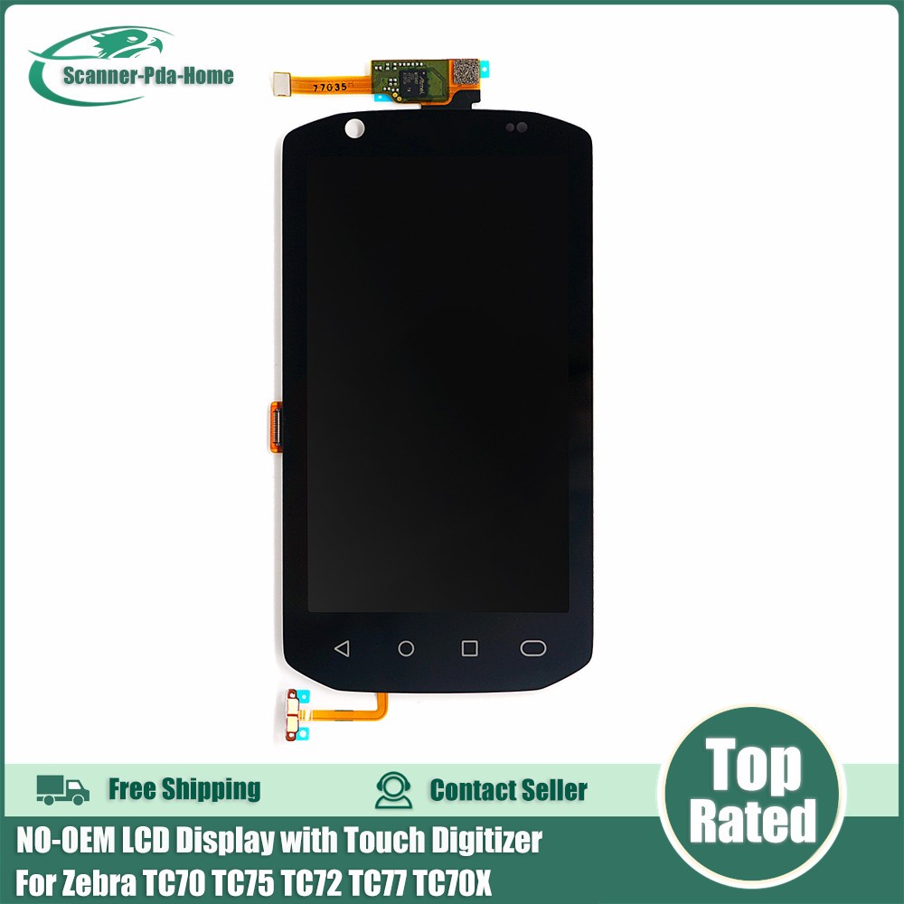 NO-LOGO LCD Display with Touch Digitizer for Zebra TC70 TC75 TC72 TC77 TC70X