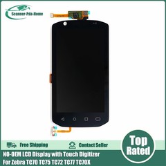 NO-LOGO LCD Display with Touch Digitizer for Zebra TC70 TC75 TC72 TC77 TC70X