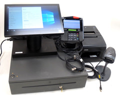 POS System – Engage One by HP w/ Printer, Scanner, Register & CC Terminal