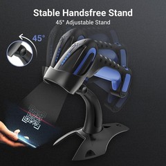 Tera Wireless Barcode Scanner With Hands-Free Stand 2500mAh Battery IP66