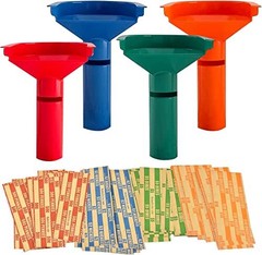252 Pcs Coin Wrappers with 4 Coin Sorter Tubes Funnels Coin Counter Stacking