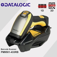 Datalogic PowerScan PM9501-433RB Handheld Wireless 2D Barcode Scanner USB Kit
