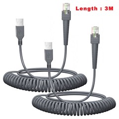 2PCS 9.84ft Scanner Cable For Zebra LS4208 DS8108 DS8178 DS9308 Charger Cable