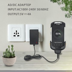 TC70 TC77 TC72 TC75 TC70X Scanner Charger Cable for Symbol Zebra PDA, 5V4A with