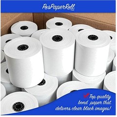 3&Prime; x 165&prime; POS Paper Roll, 1-Ply Bond, 50 Rolls