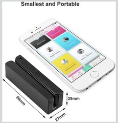 USB Magnetic Stripe 3-Track POS Credit Card Reader Swiper – Magstripe Black