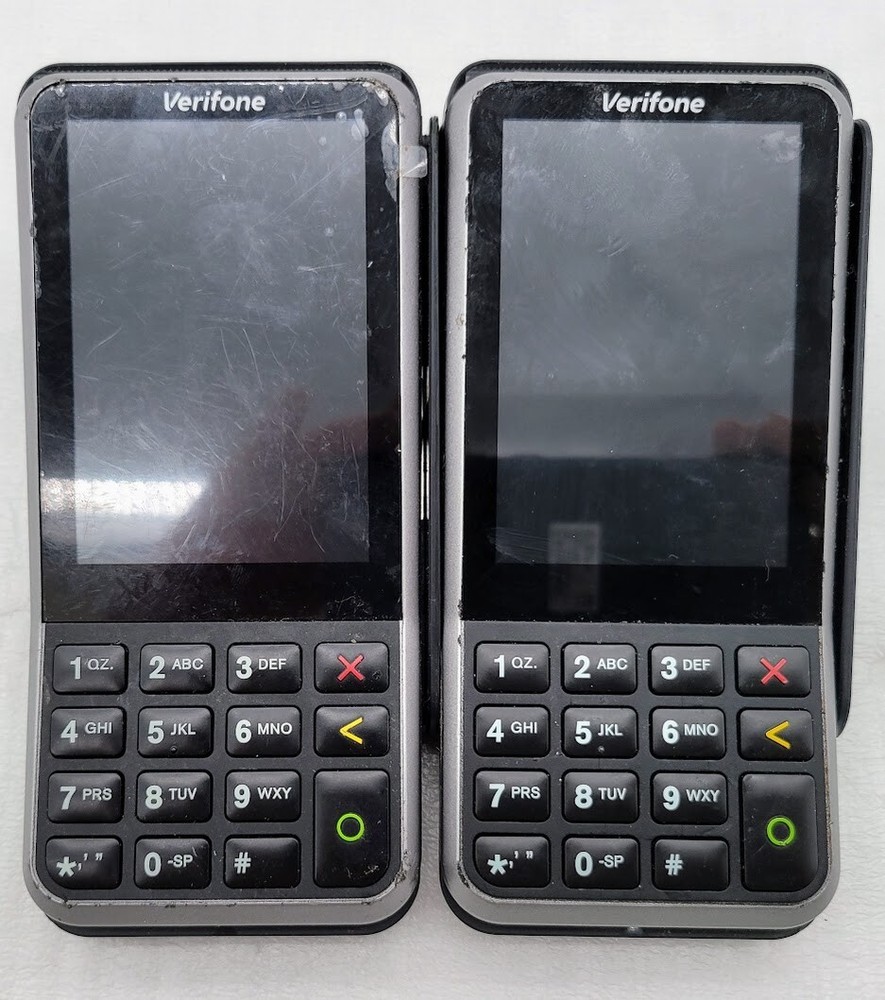 Lot of 2 VERIFONE V400M PLUS 4G Debit/Credit Card reader terminal