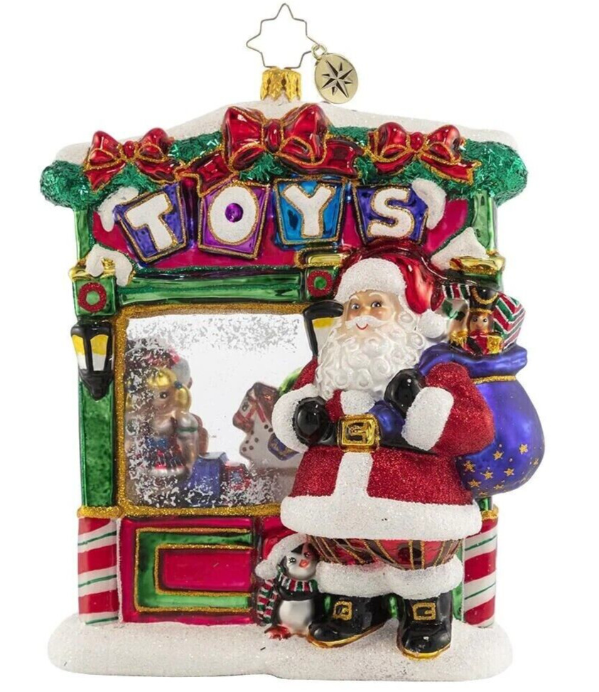 Christopher Radko | TIP-TOP TOY SHOP ORNAMENT ✪NEW✪ 1020893 SANTA RARE RETIRED