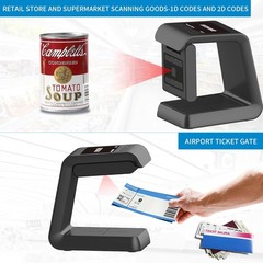 Symcode 1D 2D Hands-Free Barcode Scanner, with Omnidirectional Automatic Sensing