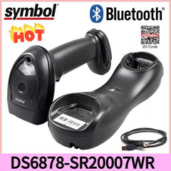 Zebra Symbol DS6878-SR20007WR Wireless Bluetooth Barcode Scanner w/Cable Cradle