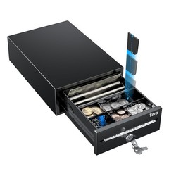 Tera Cash Register Drawer 8 Mini 4 Bill 6 Coin Small Cash Drawer Auto Open