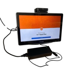 Toast Flex 14 POS Terminal TT200 MSR Reader Stand w/Power Supply