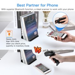 Eyoyo 1D Back Clip Barcode Scanner fit Android iOS System 1D Barcode Scanning