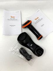 Tera Barcode Scanner Wireless with Screen Pro Version 1D 2D QR HW0009 Orange NEW