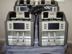 4ea- SEMACON S-2200 SINGLE POCKET CURRENCY COUNTER/DISCRIMINATOR