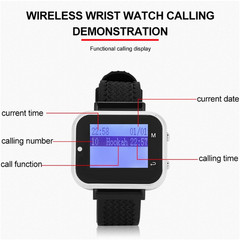 Restaurant Wireless Call System for Fast Food Cafe 15 Waterproof Table Buttons