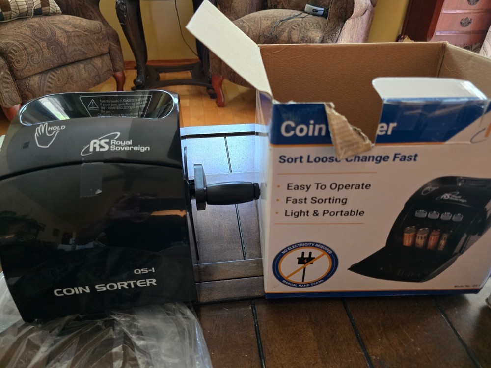 Electric Coin Sorter, Royal Sovereign QS-1AC (Perfect Condition – TESTED!)