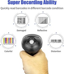 Effortless Handheld USB Barcode Reader with Anti-Shock Design – Ideal for Retail