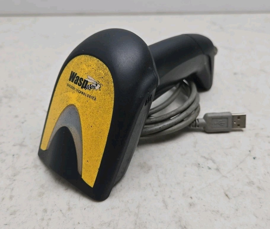 Wasp WDI4600 1D 2D Laser Handheld Barcode Scanner Used See Pictures