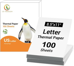 Fold Version Thermal Printer Paper 8.5 X 11 Inch,Thermal Paper 8.5 X 11 Compatib