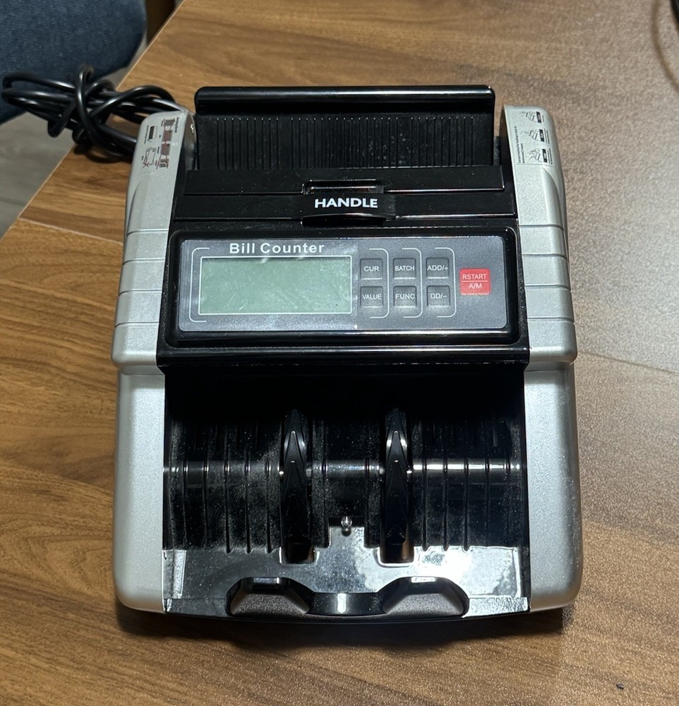 Aneken Money Counter Machine With Counterfeit Detector AL-1000 Tested