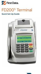 First Data FD200ti Credit Card Check User NEW!!!