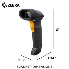 Symbol LS2208 Barcode Scanner Kit Corded USB with Gooseneck Stand Black