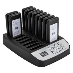 Wireless Restaurant Pager System with 10 Beepers and Long Range Signal