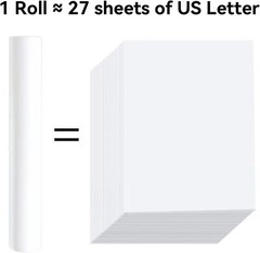 NYEAR 6 Rolls A4 Quick-Dry Thermal Paper (210Mm/8.27&Prime;Width/7.6M Long,Φ1.18&Prime;) for