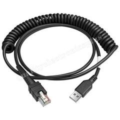 5PCS 3M Spring Coiled Cable CAB-3600-UNC3 For Zebra DS3608 LI3678 LI3608 Scanner