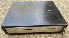 M-S EP-125NKL STEEL LOCKING METAL CASH DRAWER KEYS MEDIA SAFE 9 PIN POS PORT