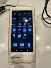 Clover Flex 3 Handheld POS System/C405 + Wireless Cradle K405 + Charger Adapter