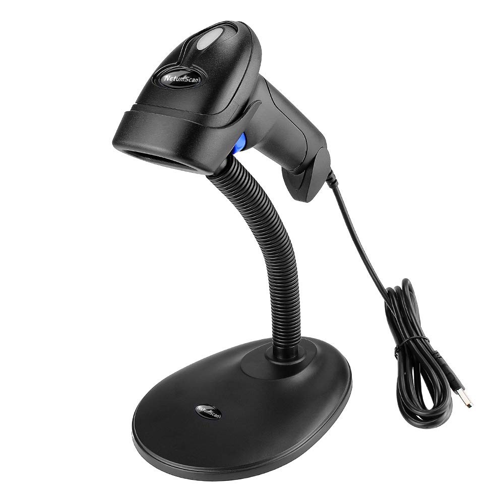 Wired USB 1D 2D QR Image Handheld Barcode Scanner Adjustable Stand Warehouse