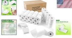 30 Count 3 1/8&Prime; x 230&prime; Thermal Paper – Clear Image Quality for Cash Registers