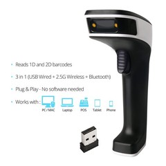 ScanAvenger Portable Wireless Bluetooth Barcode Scanner 3-in-1 Hand Scanners …