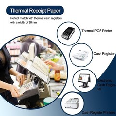 High-Quality 3-1/8&Prime; x 119&prime; Thermal Paper – 50 Rolls