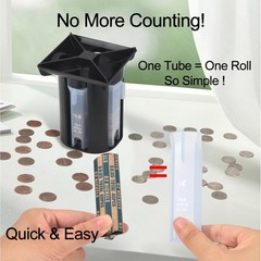Coin Counter, Coin Sorter Tube, 4in1 Coin Sorter and Wrapper Machine, Change …