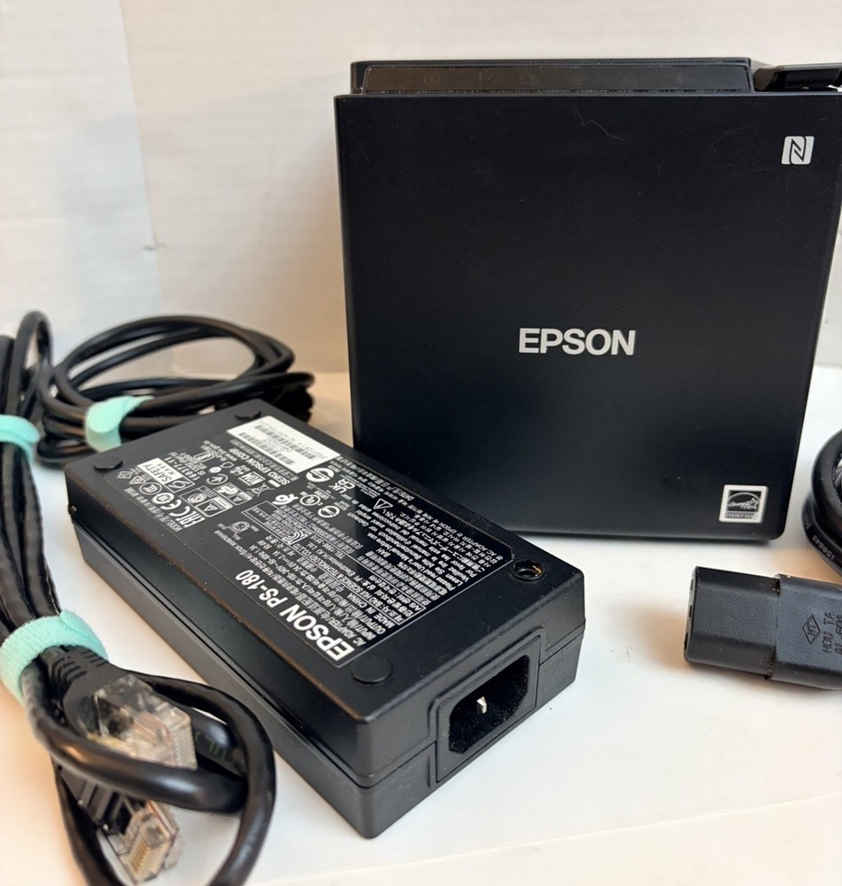 Epson TM-M30II-NT POS Receipt Printer w/ Cables – C31CJ95022 – Good Condition