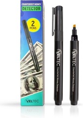 Money Bill (2 Counterfeit Pens) – Counterfeit Bill Detector Pen with Upgraded