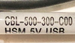 COILED CABLE HONEYWELL BARCODE SCANNER CBL-500-300-C00 5V REV B USB