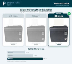 Sticky Thermal Paper – Compatible with Star TSP654IISK, Bixolon SRP-S3000, EPSON