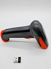 TERA 1D 2D QR Barcode Scanner w/ Stand Bluetooth 2.4G USB Wireless Orange