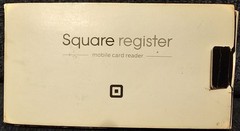 2 Square Credit Debit Card Reader 3.5mm Jack White iPhone Android Lot W/Stickers