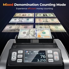 Mixed Denomination Money Counter MUNBYN IMC09 3.5 TFT