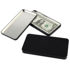 MC MEICHUANG 4 PCS Black Metal Cash Box Money Saving 6.7&Prime;L x 3.5&Prime;W,
