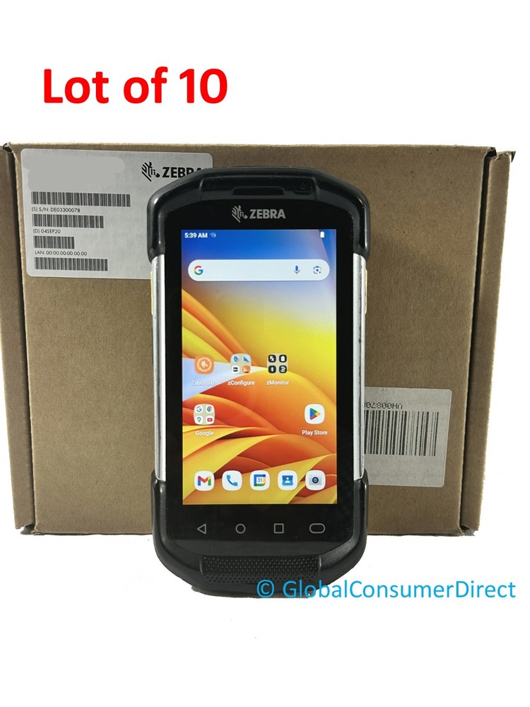 Lot of 10 Zebra TC77 Android 14 Barcode Scanner 1D/2D/QR TC77HL-5ME24BG-NA LTE